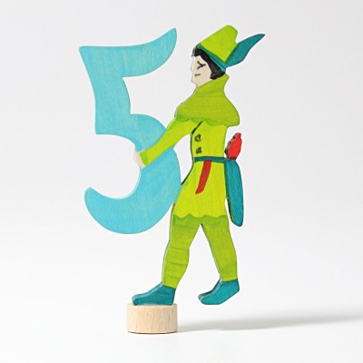 Cifra 5 - figurina decorativa