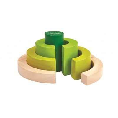 Joc Montessori din lemn - Semicercuri, Plan Toys