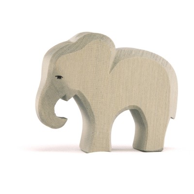 Elefant cu trompa in jos - figurina din lemn, Ostheimer
