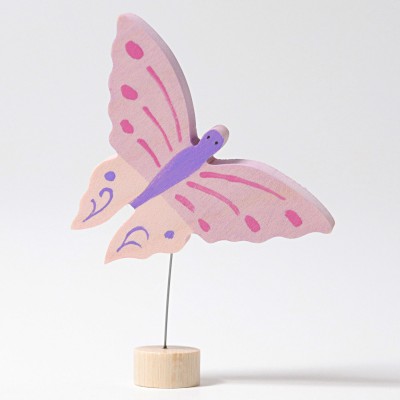 Fluture roz - figurina decorativa
