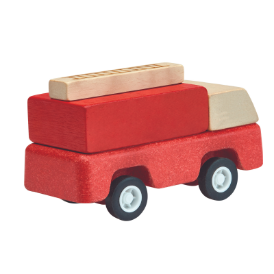 Mini masinuta de pompieri, Plan Toys